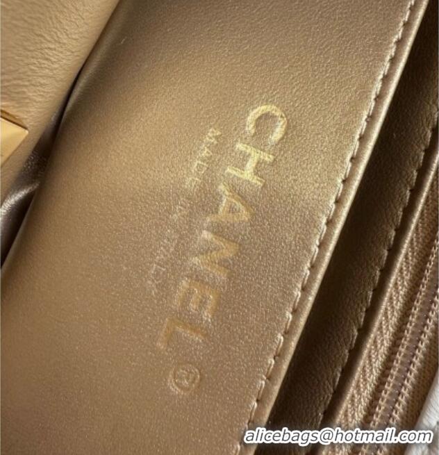 Good Quality Chanel Lambskin Leather Small Flap Bag with Metal Ball AS1787 White 2025