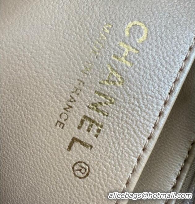 Promotional Chanel Pearly Caviar-Grained Calfskin Classic Mini Flap Bag A01116 Beige 2025