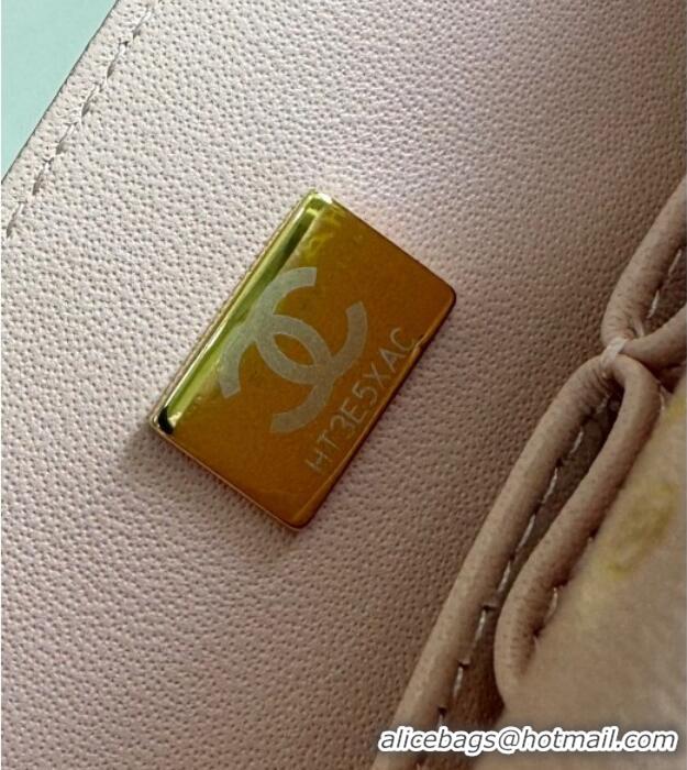 Shop Discount Chanel Caviar-Grained Calfskin Leather Classic Small Flap Bag A01117 Light Pink/Gold 2025