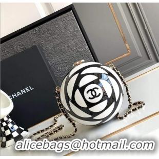 Buy Specials Chanel Sphere Minaudiere Evening Bag CH0704 Black/White 2025