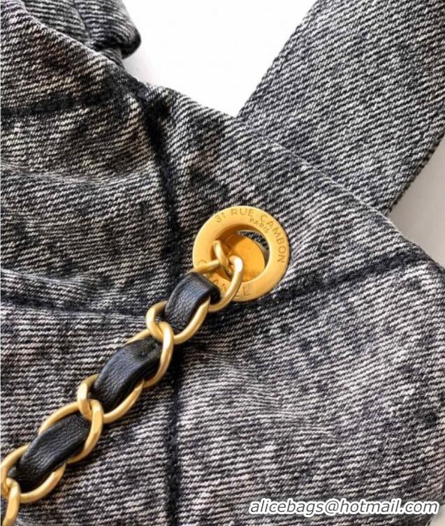 ​Trendy Design Chanel Denim Bow Bag AS5851 Grey 2025
