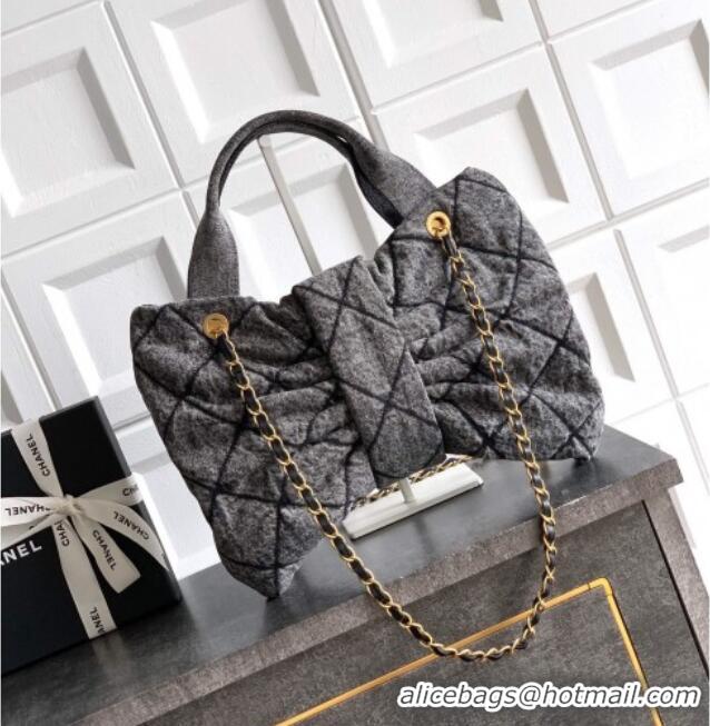 ​Trendy Design Chanel Denim Bow Bag AS5851 Grey 2025