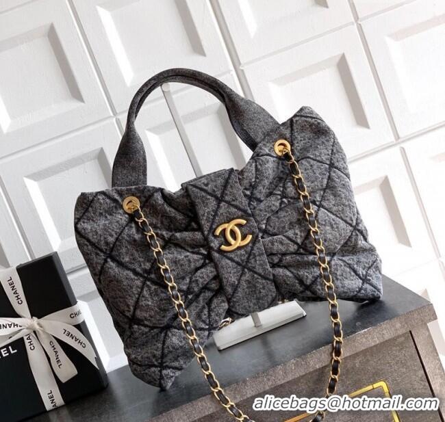 ​Trendy Design Chanel Denim Bow Bag AS5851 Grey 2025