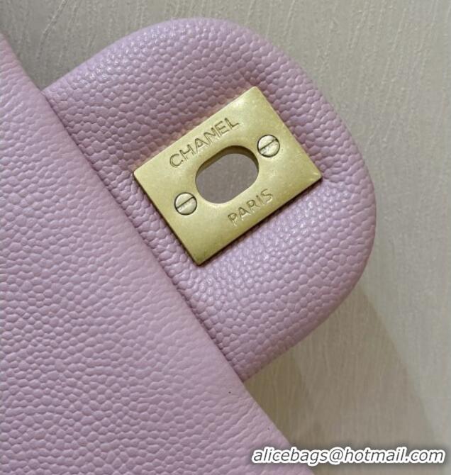 Well Crafted Chanel Mini Flap Bag with Top Handle in Grained Shiny Calfskin AS5701 Pink 2025 Top Quality