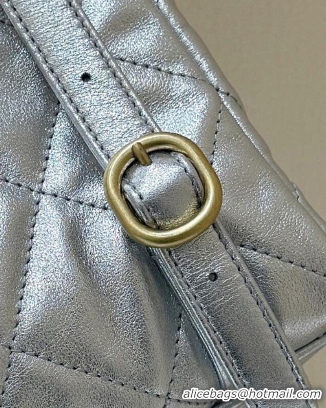 Super Quality Chanel Backpack in Silver Calfskin AS5793 Fall-Winter 2025/2026