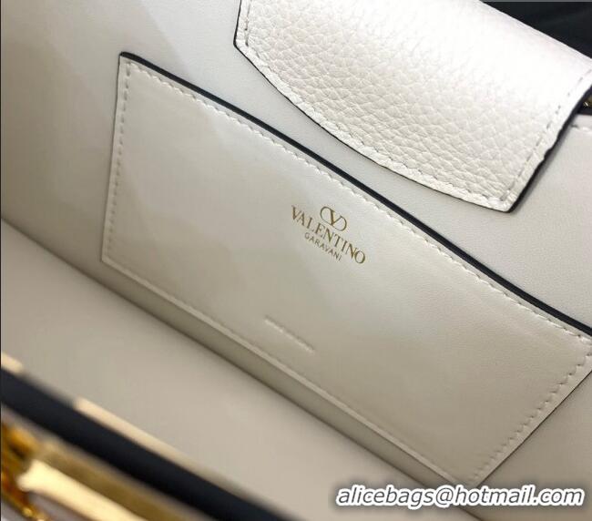 Most Popular Valentino VLogo Signature Shoulder bag in Soft Grained Calfskin 0119 White 2024