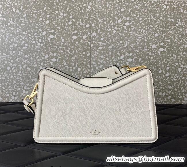 Most Popular Valentino VLogo Signature Shoulder bag in Soft Grained Calfskin 0119 White 2024