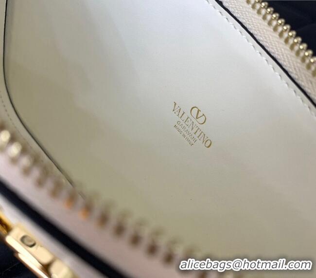 Grade Design Valentino Mini VLogo Signature Calfskin Crossbody Bag VLTN079 White 2024