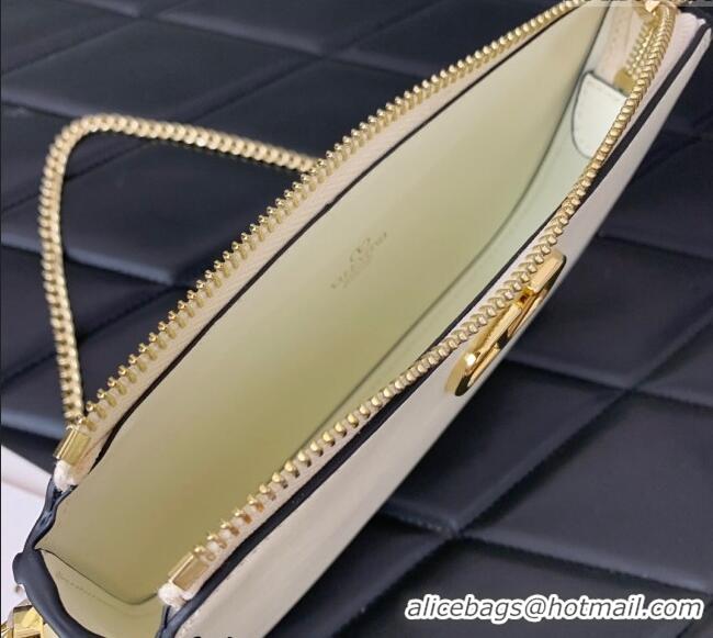 Grade Design Valentino Mini VLogo Signature Calfskin Crossbody Bag VLTN079 White 2024