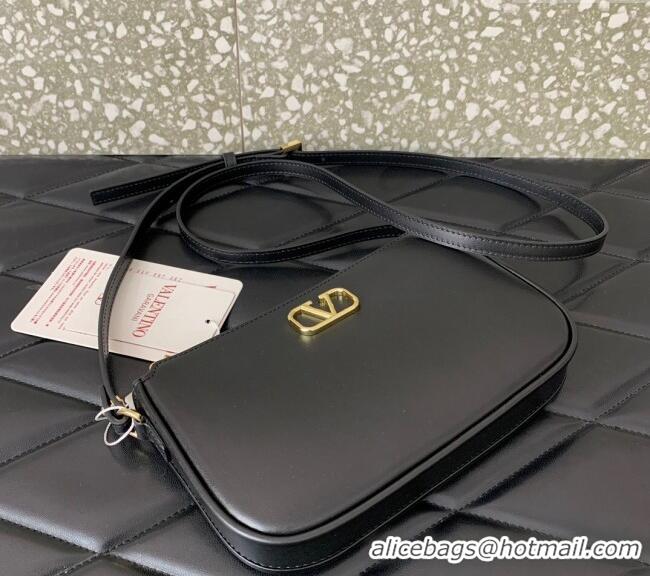 Well Crafted Valentino Mini VLogo Signature Calfskin Crossbody Bag VLTN079 Black 2024