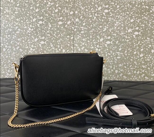 Well Crafted Valentino Mini VLogo Signature Calfskin Crossbody Bag VLTN079 Black 2024