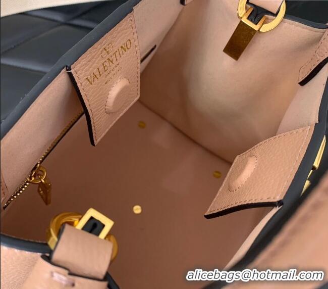 Well Crafted Valentino Alltime Small Handbag in Grainy Calfskin 0288S Light Pink 2024