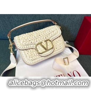 Super Quality Valentino Alltime Straw Shoulder bag 2059 Beige 2024