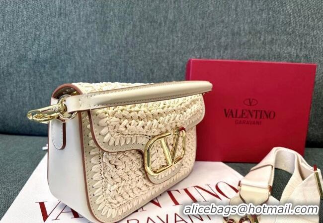 Super Quality Valentino Alltime Straw Shoulder bag 2059 Beige 2024