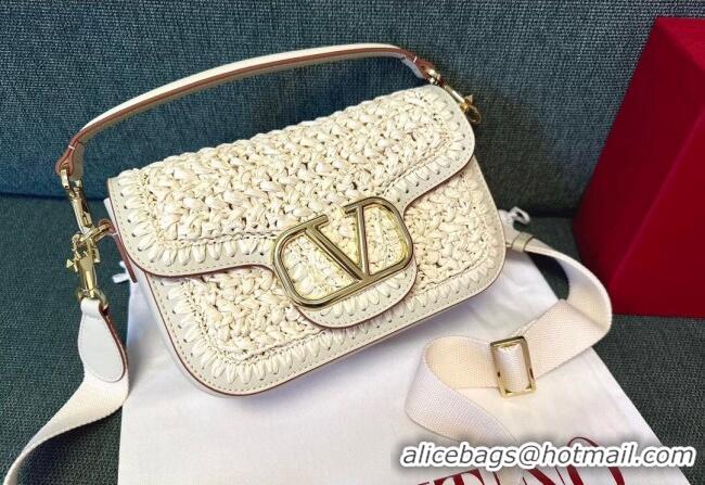 Super Quality Valentino Alltime Straw Shoulder bag 2059 Beige 2024