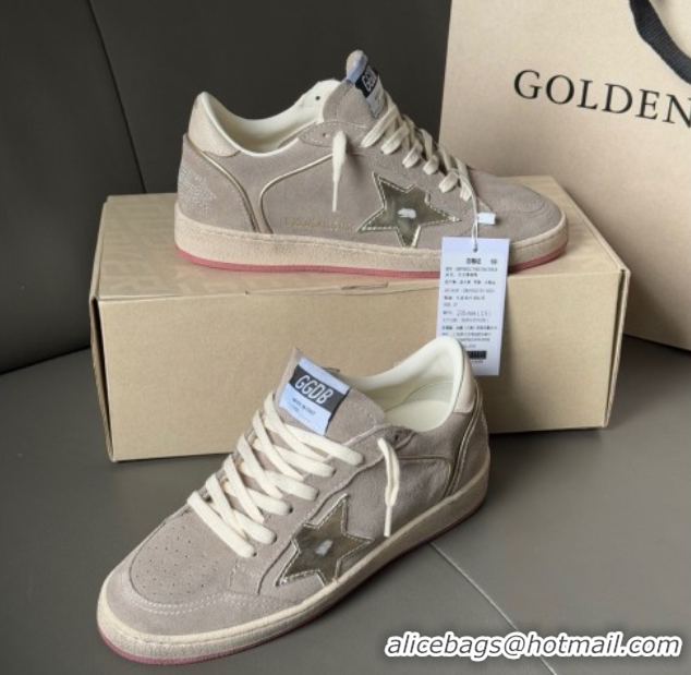 Grade Quality Golden Goose Women's Ball Star in grey suede with silver star 0902094