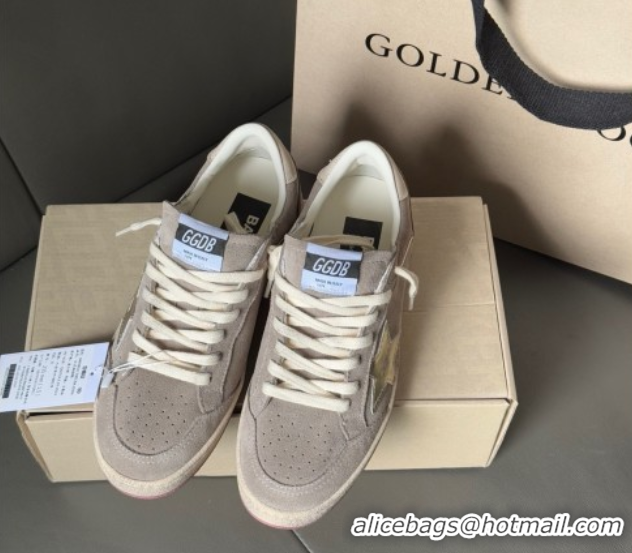 Grade Quality Golden Goose Women's Ball Star in grey suede with silver star 0902094