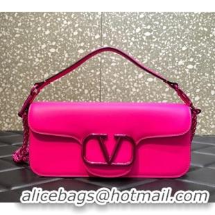 Grade Design Valentino Loco Medium Shoulder Bag in Calfskin PP VLTN6030 Pink 2024