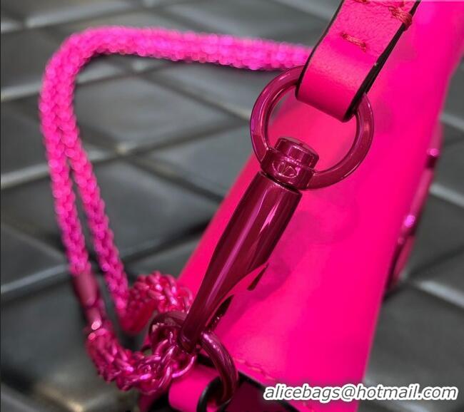 Grade Design Valentino Loco Medium Shoulder Bag in Calfskin PP VLTN6030 Pink 2024