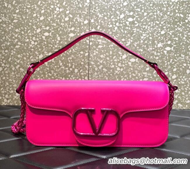 Grade Design Valentino Loco Medium Shoulder Bag in Calfskin PP VLTN6030 Pink 2024