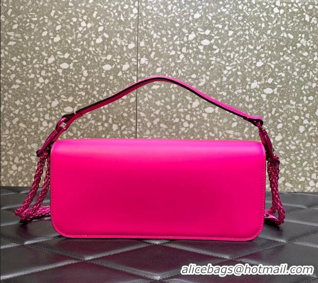 Grade Design Valentino Loco Medium Shoulder Bag in Calfskin PP VLTN6030 Pink 2024