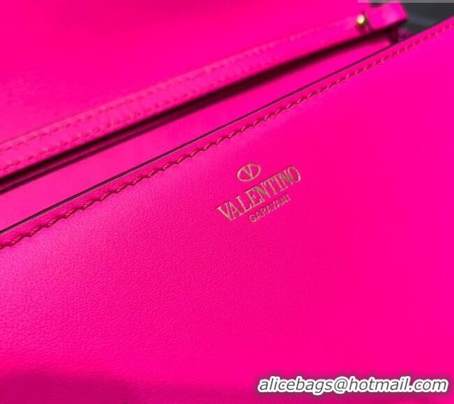 Grade Design Valentino Loco Medium Shoulder Bag in Calfskin PP VLTN6030 Pink 2024