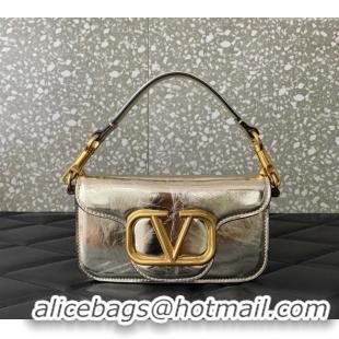 Best Quality Valentino Loco Small Shoulder Bag in Calfskin VLTN5030 Light Gold 2024