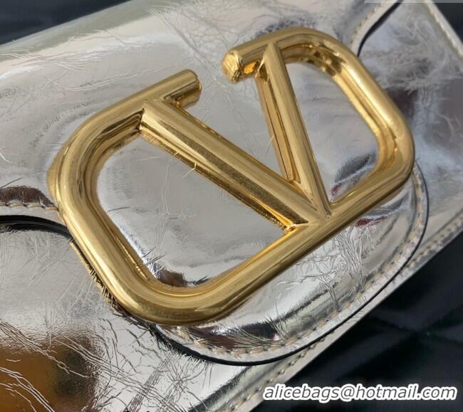 Best Quality Valentino Loco Small Shoulder Bag in Calfskin VLTN5030 Light Gold 2024