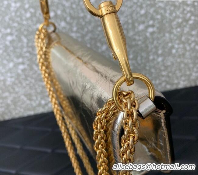Best Quality Valentino Loco Small Shoulder Bag in Calfskin VLTN5030 Light Gold 2024