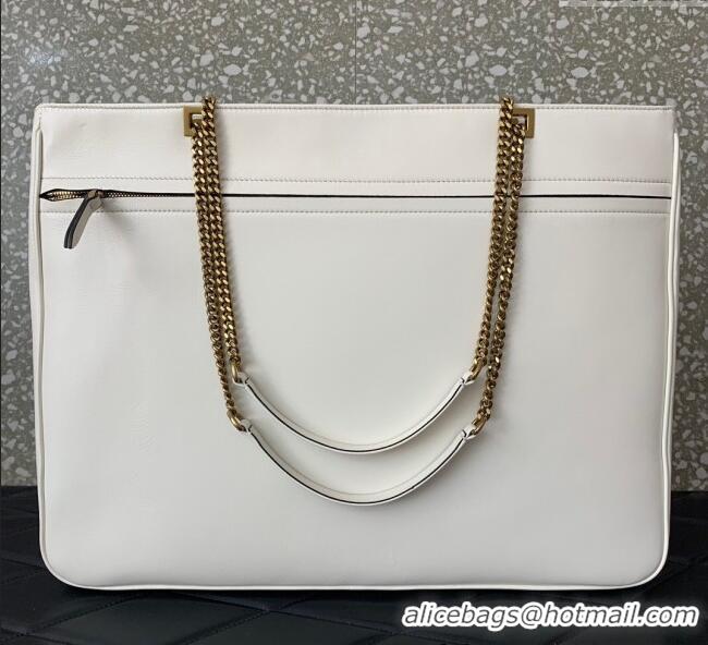 Best Quality Valentino Viva Superstar Large Nappa Leather Shopping Bag with Maxi VLogo 0012 Black/White 2025