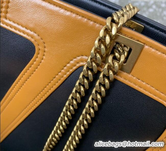 Inexpensive Valentino Viva Superstar Medium Nappa Leather Shopping Bag with Maxi VLogo 0013 Black/Brown 2025