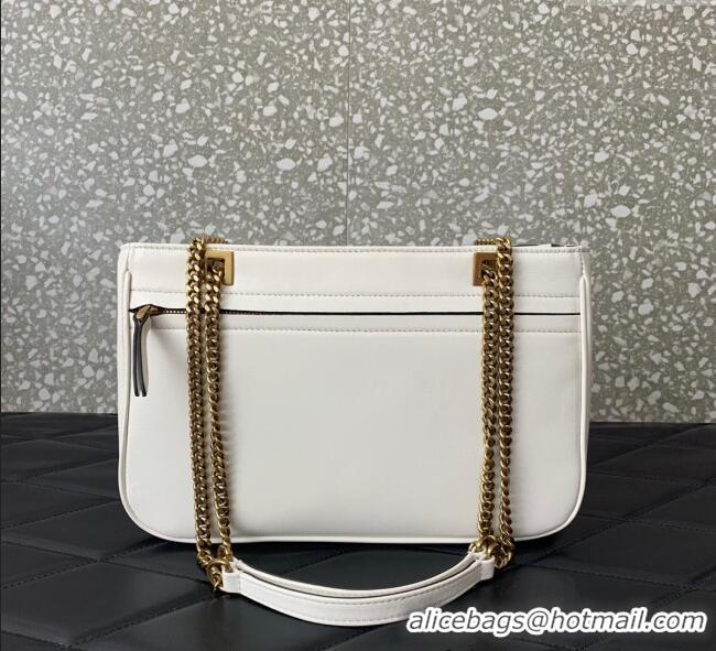 Cheap Grade Valentino Viva Superstar Small Nappa Leather Shopping Bag with Maxi VLogo 0014 Black/White 2025