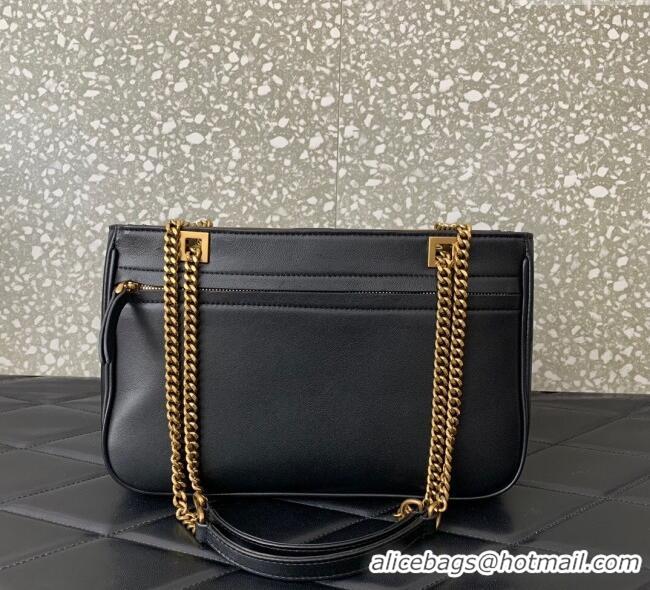 Best Price Valentino Viva Superstar Small Nappa Leather Shopping Bag with Maxi VLogo 0014 Black/Brown 2025