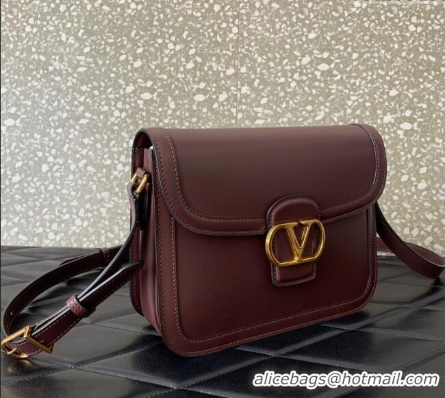 New Design Valentino 9TO5 Shoulder Bag in Smooth Calfskin V2015 Dark Brown 2025