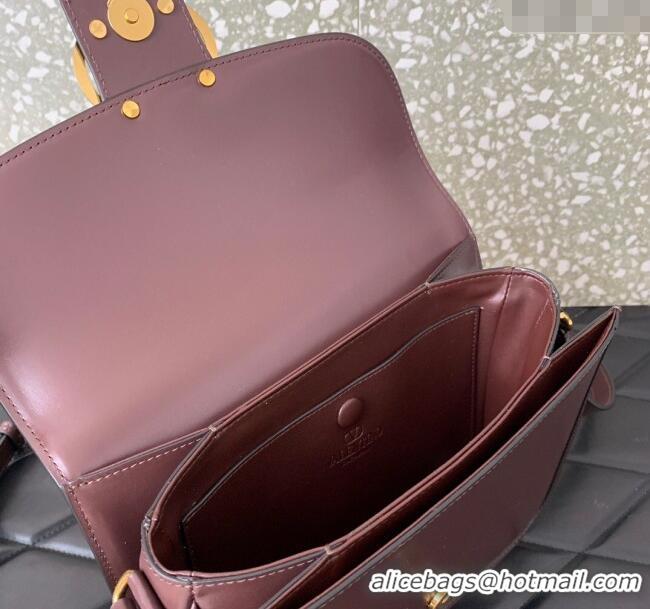 New Design Valentino 9TO5 Shoulder Bag in Smooth Calfskin V2015 Dark Brown 2025