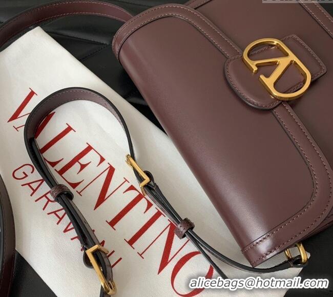 New Design Valentino 9TO5 Shoulder Bag in Smooth Calfskin V2015 Dark Brown 2025