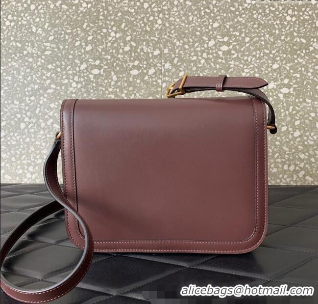 New Design Valentino 9TO5 Shoulder Bag in Smooth Calfskin V2015 Dark Brown 2025