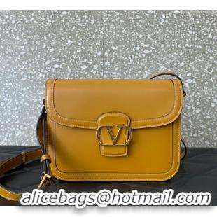 Best Quality Valentino 9TO5 Shoulder Bag in Smooth Calfskin V2015 Yellow 2025