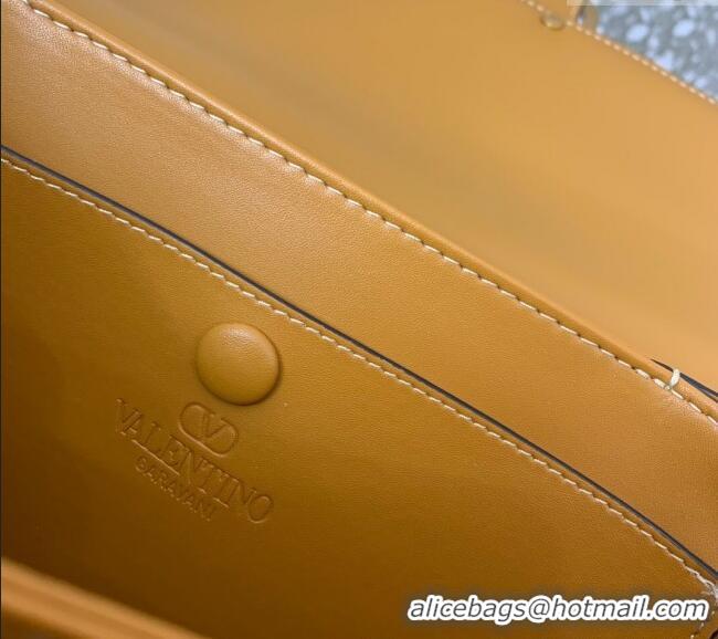 Best Quality Valentino 9TO5 Shoulder Bag in Smooth Calfskin V2015 Yellow 2025