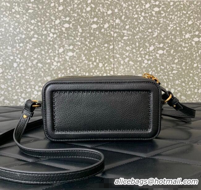 Big Discount Valentino Alltime Mini Shoulder Bag in Grainy Calfskin 6205 Black 2025