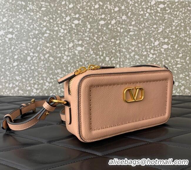 Top Quality Valentino Alltime Mini Shoulder Bag in Grainy Calfskin 6205 Black 2025