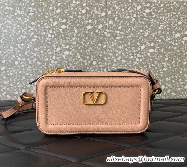 Top Quality Valentino Alltime Mini Shoulder Bag in Grainy Calfskin 6205 Black 2025
