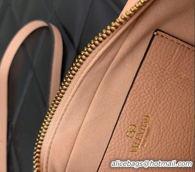 Top Quality Valentino Alltime Mini Shoulder Bag in Grainy Calfskin 6205 Black 2025