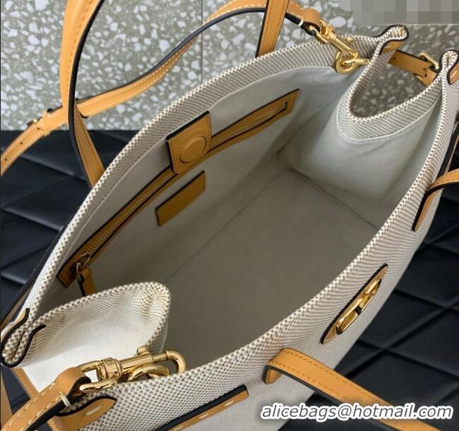 Good Quality Valentino Antibes Medium Shopping Bag in Canvas with Slide Buckles 6220L 2025