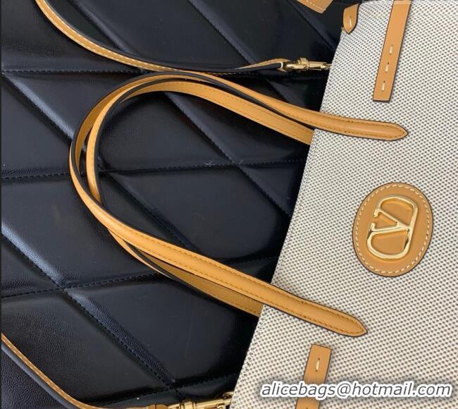 Good Quality Valentino Antibes Medium Shopping Bag in Canvas with Slide Buckles 6220L 2025
