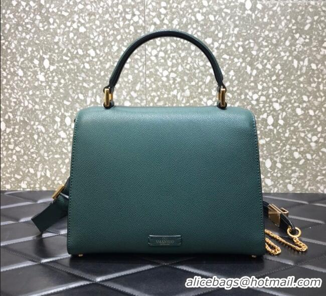 Big Discount Valentino Medium VSLING Grainy Calfskin Handbag 2828 Green 2025