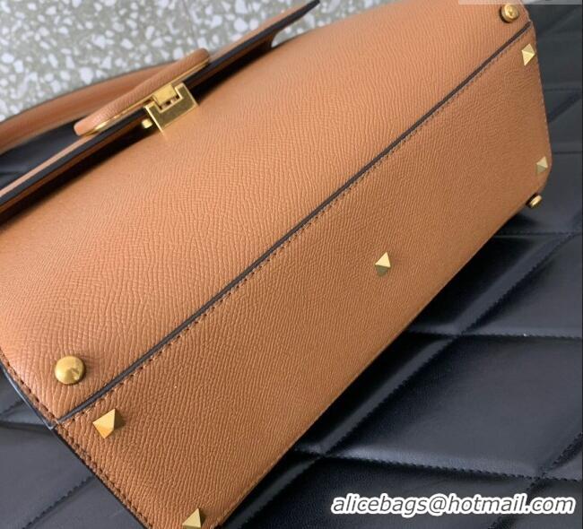 Big Discount Valentino Medium VSLING Grainy Calfskin Handbag 2828 Apricot 2025