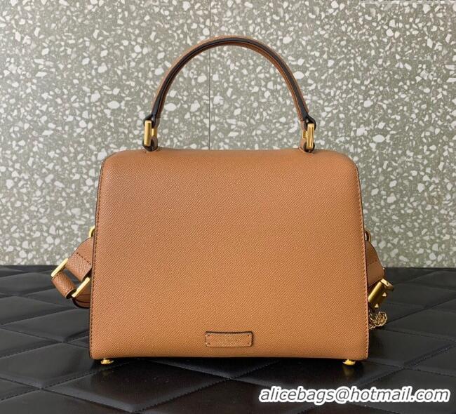 Big Discount Valentino Medium VSLING Grainy Calfskin Handbag 2828 Apricot 2025