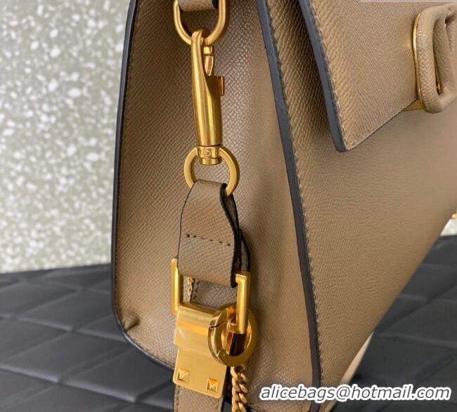Good Taste Valentino Medium VSLING Grainy Calfskin Handbag 2828 Khaki 2025