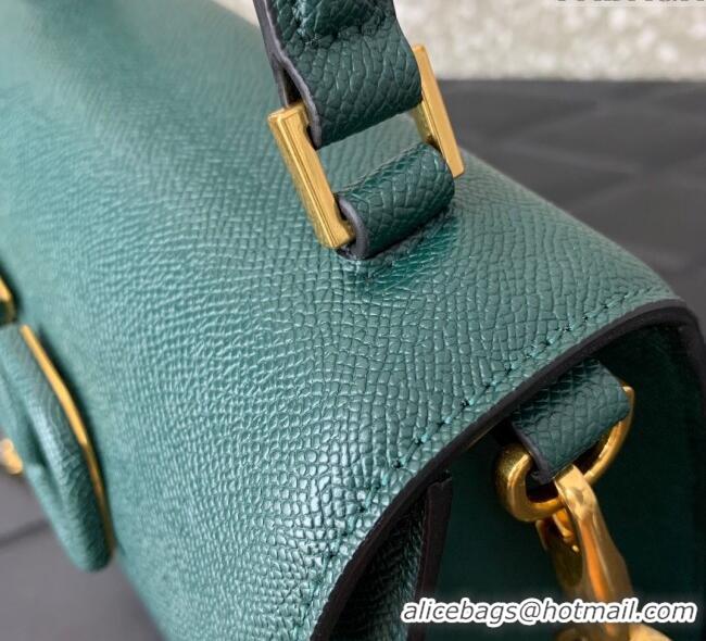 Big Discount Valentino Small VSLING Grainy Calfskin Handbag 2727 Green 2025